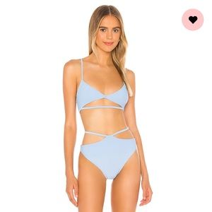 Camila Coelho blue bikini revolve